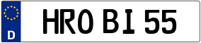 Truck License Plate